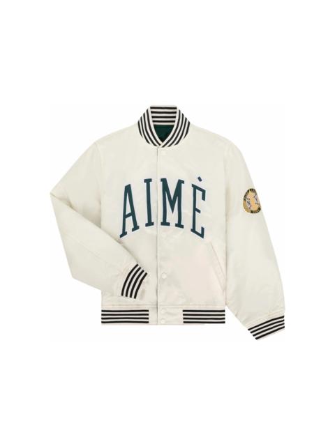 AIMÉ LEON DORE Aime Leon Dore Reversible Varsity Jacket Cream/Green
