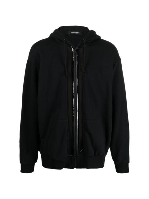 UNDERCOVER zip-up hooded jacket