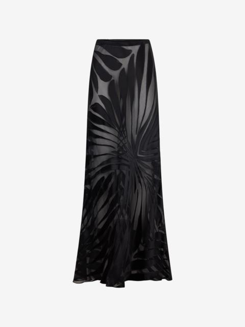 Roberto Cavalli Skirt With Ray Devoré Print