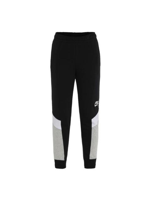 Nike (WMNS) Nike Nsw heritage jgger Flc Colorblock Casual Sports Splicing Bundle Feet Knit Long Pants/Tro