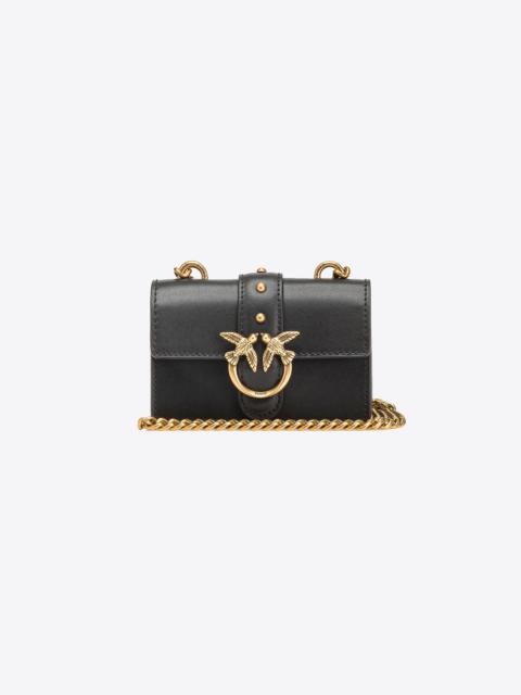 PINKO 105028A2IHKEYCHAIN1Q09B 関税送料込 PINKO MICRO LOVE BAG ONE SIMPLY | REVERSIBLE