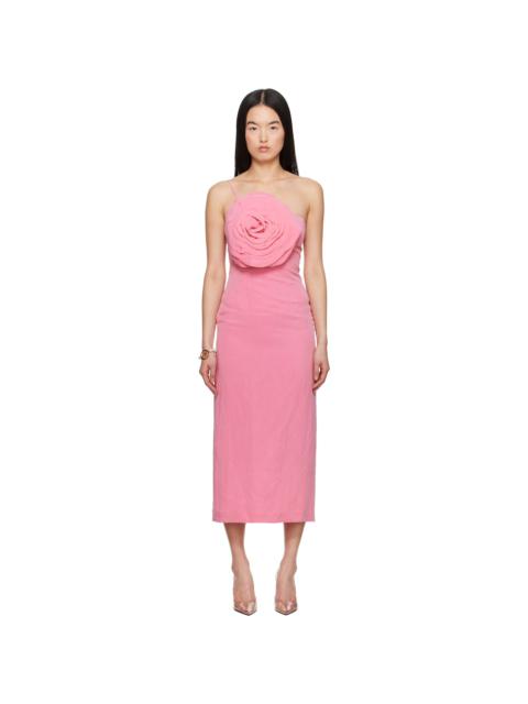 Blumarine Pink Sheath Midi Dress