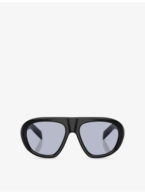 Prada PR C05S Irregular-Frame Acetate Sunglasses