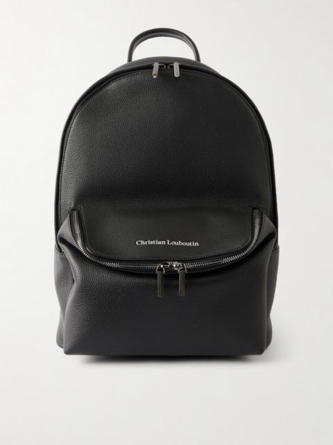 Christian Louboutin Stoic Logo-Embossed Leather Backpack