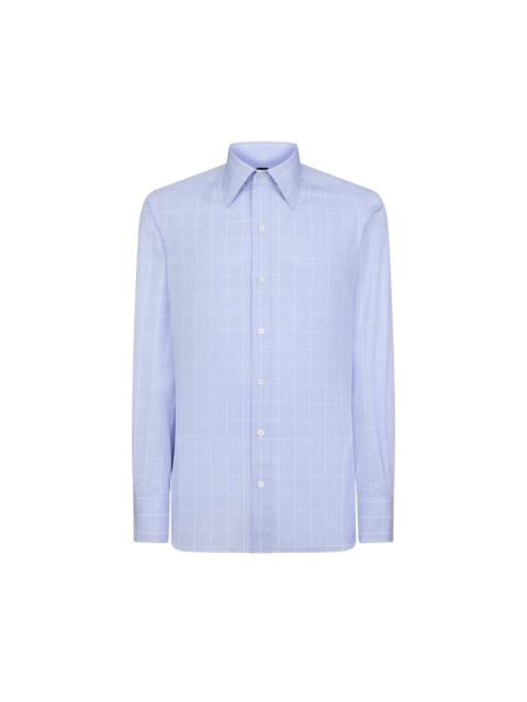 FINE PRINCE OF WALES SLIM FIT SHIRT