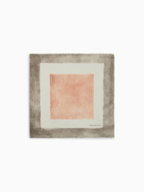 EMPORIO ARMANI BRUSHED MODAL BLEND FOULARD