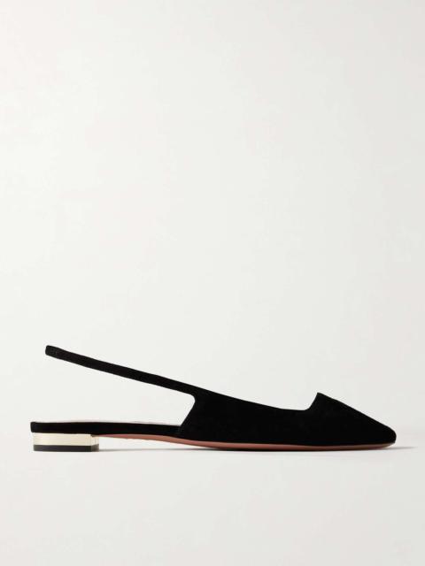 + Alex Rivière suede slingback flats