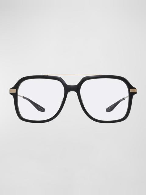 BARTON PERREIRA D.Ellis Zyl & Titanium Square Glasses
