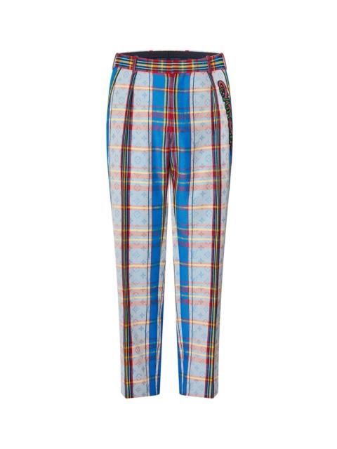 Louis Vuitton Monogram Check Pleated Pants