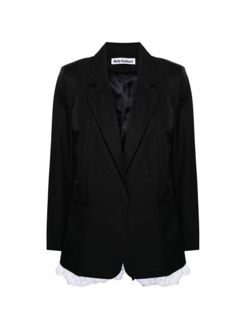 Molly Goddard Bibi single-breasted blazer