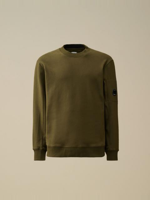 Diagonal Raised Fleece Crew Neck Lens Sweatshirt