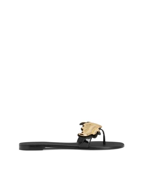 Giuseppe Zanotti Cruel flat leather flip-flops