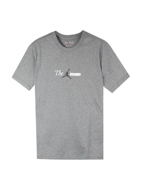 Jordan Air Jordan Round Neck Casual Short Sleeve Gray AO0685-091