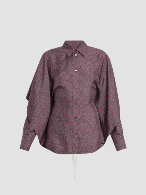 Maison Margiela Women's Micro-Paisley Drawstring Shirt - Damask