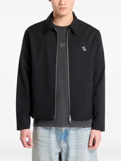 Filling Pieces twill embroidered coach jacket