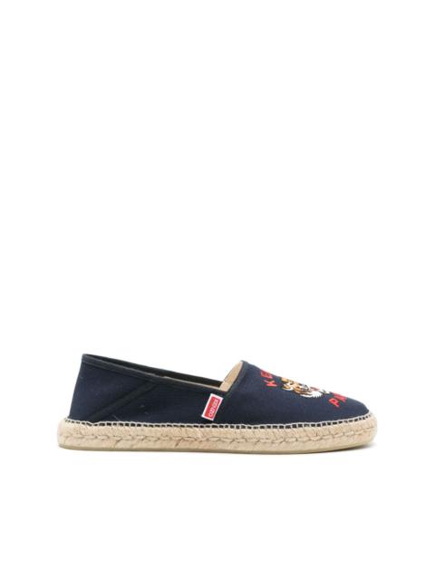 Tiger Head embroidered espadrilles