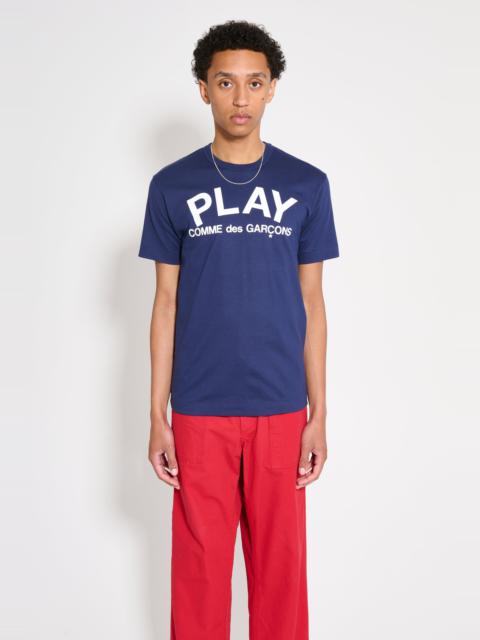 COMME DES GARÇONS PLAY LOGO T-SHIRT DARK NAVY