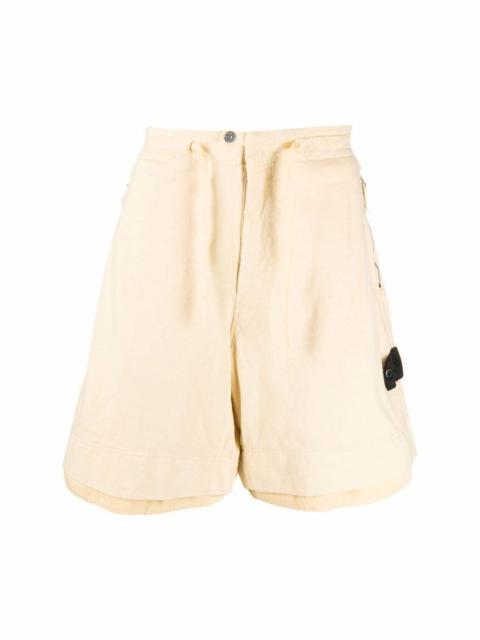 Stone Island Shadow Project speckled-cotton bermuda shorts