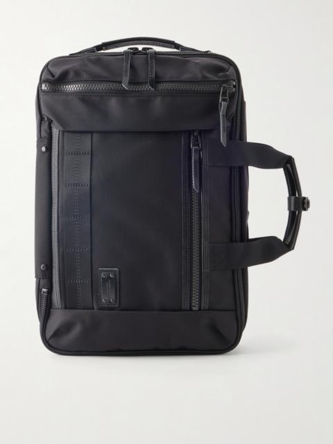 master-piece Rise Leather and Canvas-Trimmed CORDURA® MasterTeX Backpack