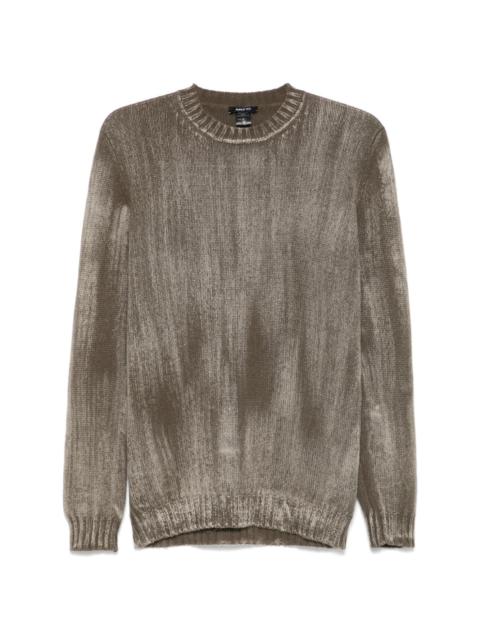 Avant Toi Avant Toi Tonal Effect Round Neck Off Gauge