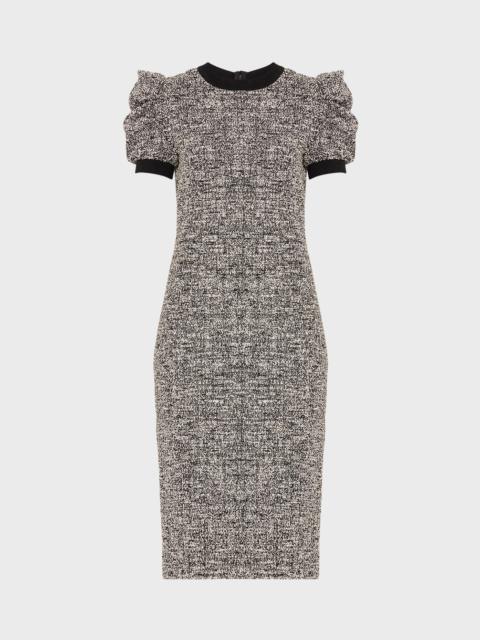Max Mara Ieti Jersey Sheath Dress with Ruched Sleeves