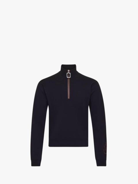 JW Anderson SWEATSHIRT WITH HALF ZIP
