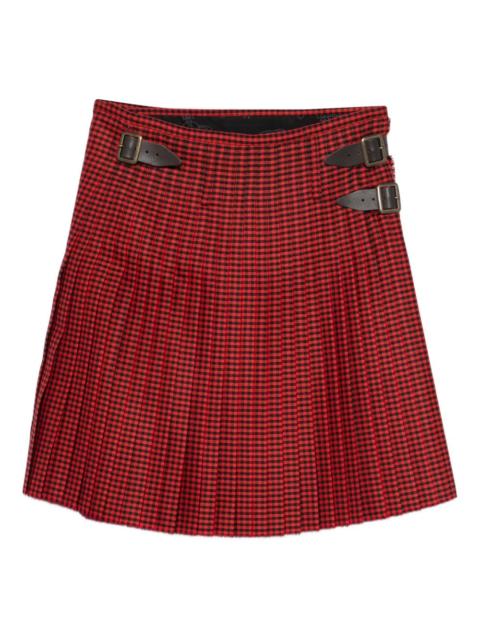 Vivienne Westwood buckled plaid kilt