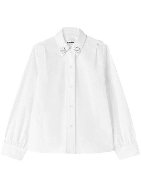 Jil Sander jewel-clip cotton shirt