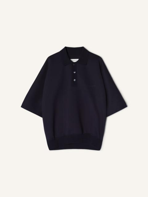Lanvin LOOSE-FIT DOUBLE-FACE JERSEY POLO SHIRT