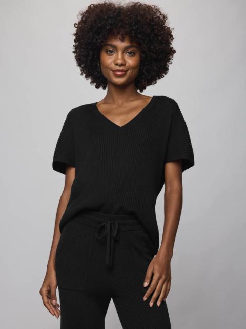 Splendid Georgie Cashblend Short Sleeve Sweater