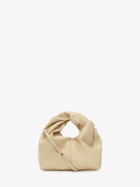 JW Anderson MINI TWISTER HOBO WITH STRAP - LEATHER CROSSBODY BAG