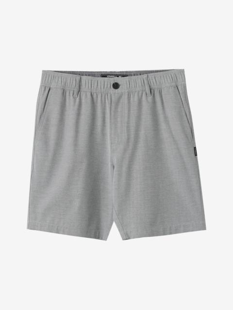O'Neill Reserve Light Check Elastic Waist 18" Hybrid Shorts