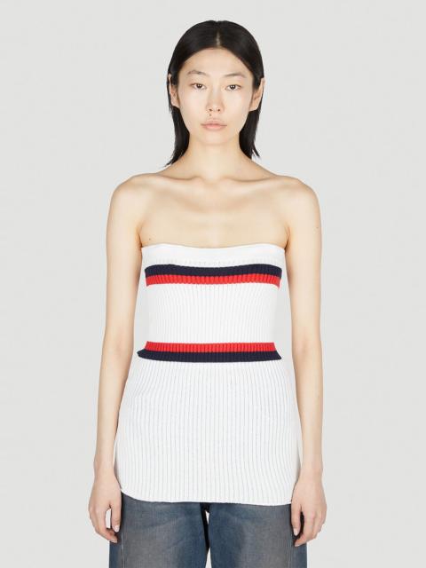 Meryll Rogge Ribbed Bustier Top