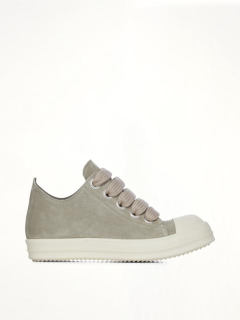 Rick Owens Jumbolace Low Sneakes in Dark Pearl/Milk