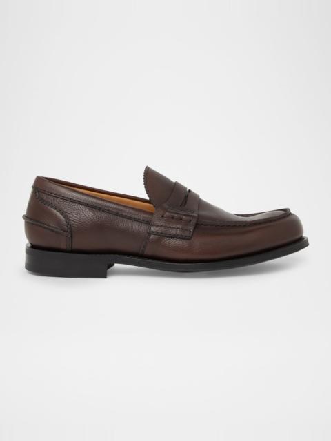 Church's Men's Pembrey 2.0 Grained Leather Penny Loafers