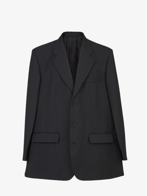 FENDI Black wool cape