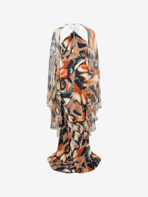 Roberto Cavalli Butterfly Print Dress