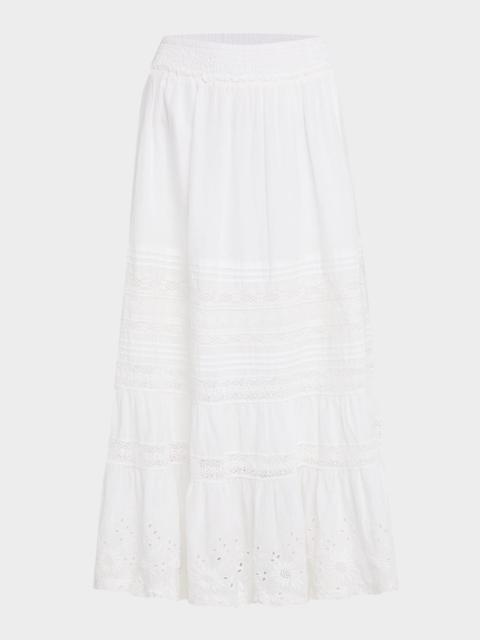 Polo Ralph Lauren Lace-Trim Cotton Voile Skirt