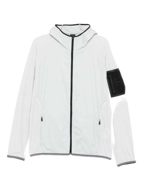 BOSS hooded zip-up jacket