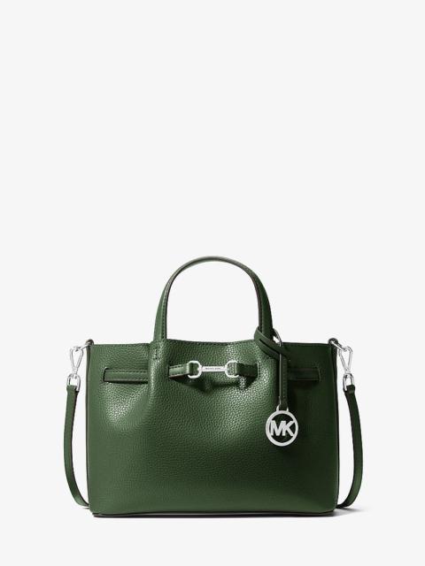 MICHAEL KORS Carson Small Pebbled Leather Satchel
