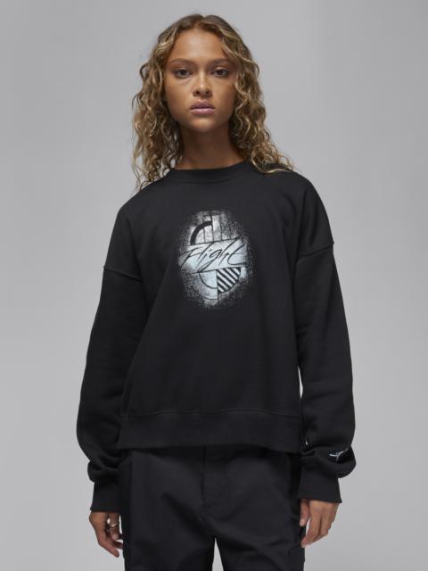 Jordan Women's Jordan Brooklyn Fleece Graphic Crew-Neck Sweatshirt