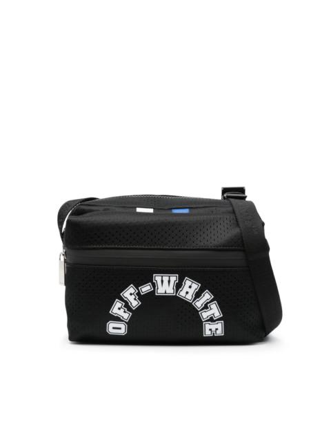 logo-print mesenger bag