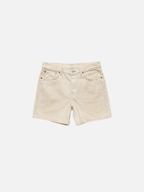 Acne Studios Regular fit denim shorts - White