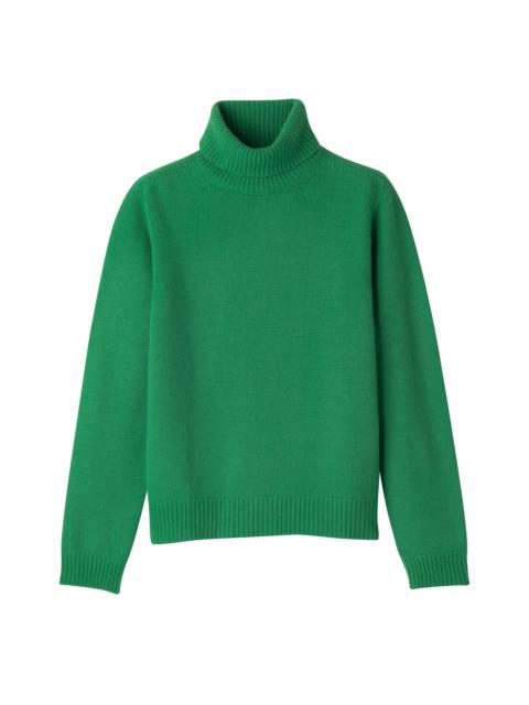Longchamp Fall-Winter 2023 Collection Turtleneck sweater Lawn - Wool