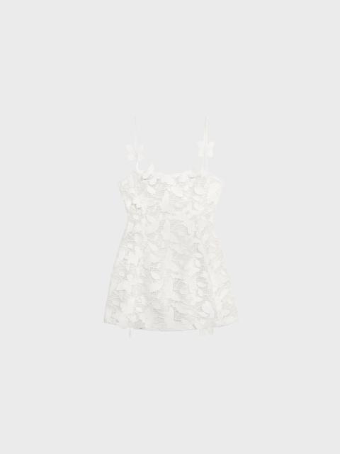 Blumarine SHORT DRESS IN MACRAMÉ LACE