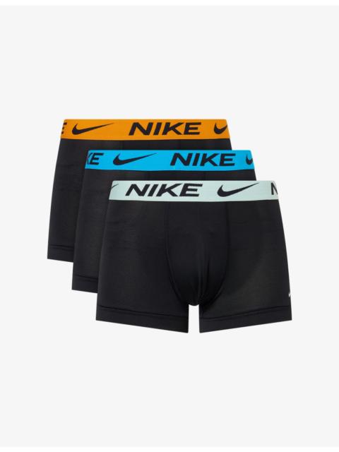 Nike Elite Breathe Branded Pack Of Three Stretch-Woven Trunks