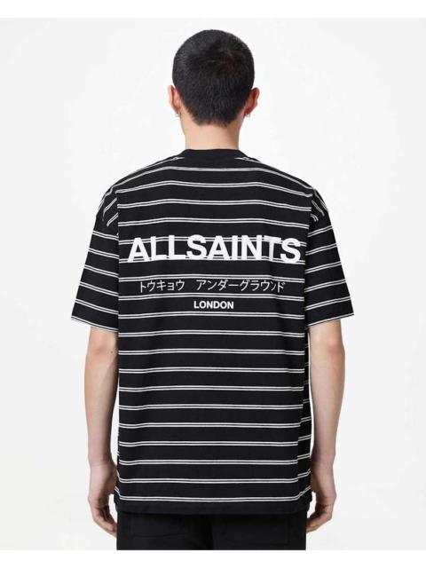 ALLSAINTS UNDERGROUND OVERSIZED STRIPED T-SHIRT
