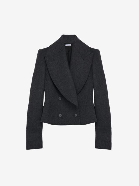 Alexander McQueen Wool Felt Double-breasted Coat