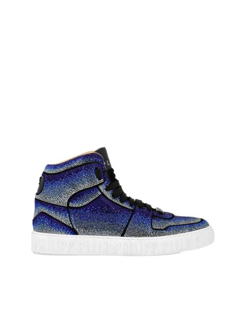PHILIPP PLEIN suede high-top sneakers