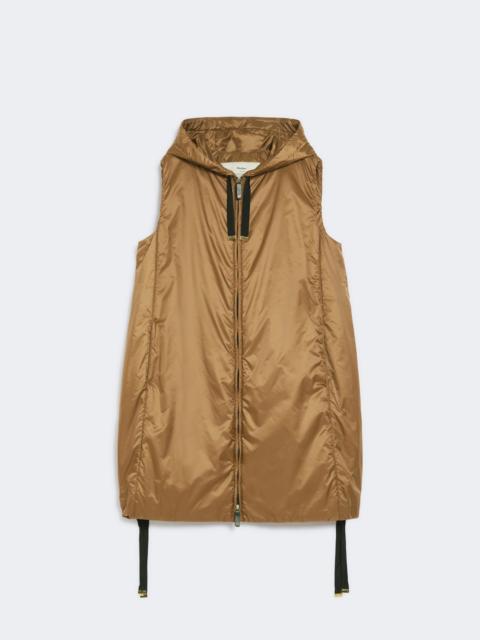 Max Mara Water-repellent canvas gilet - CARAMEL